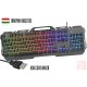 Trust GXT853 Esca RGB LED gaming billentyűzet (fekete, HUN)