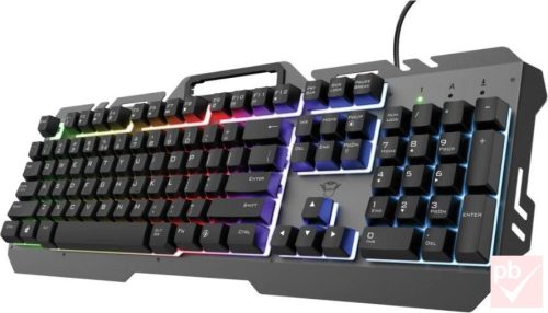 Trust GXT853 Esca RGB LED gaming billentyűzet (fekete, HUN)