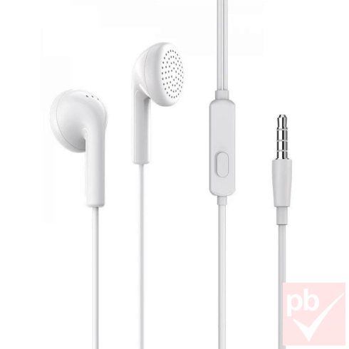 Borofone BM40W hagyományos fehér sztereó mikrofonos fülhallgató (headset)