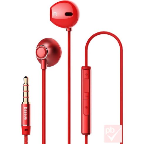 Baseus Encok H06 vezetékes headset (piros)