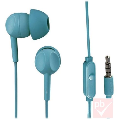 Thomson türkiz mikrofonos fülhallgató (headset)