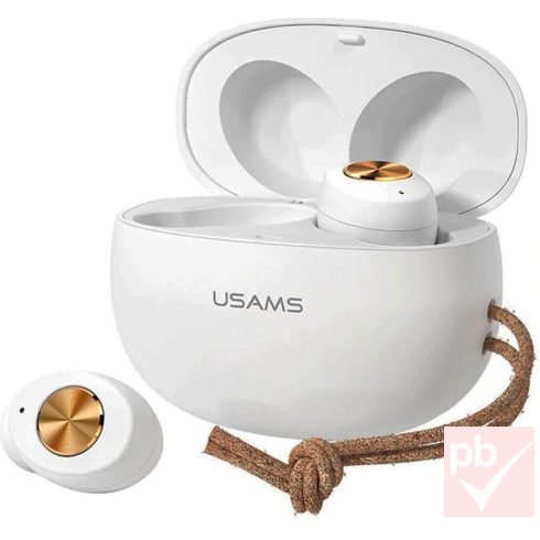 Usams US-ES001 TWS sztereó Bluetooth fülhallgató (fehér)