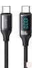 Usams U78 C-C (Type-C) PD összekötő kábel kijelzővel, 1.2m, 5A, 100W