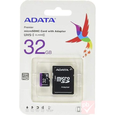 AData Premier 32GB micro SD memóriakártya