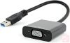 USB-VGA átalakító, USB 3.0 dugó (Type-A) - VGA aljzat (anya) 15cm
