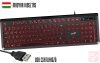 Genius Slimstar 260 USB billentyűzet (fekete-piros, HUN)