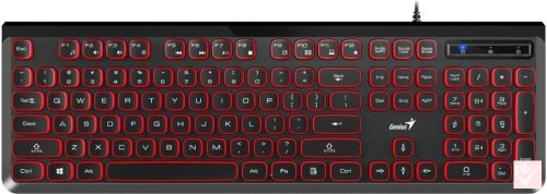 Genius Slimstar 260 USB billentyűzet (fekete-piros, HUN)