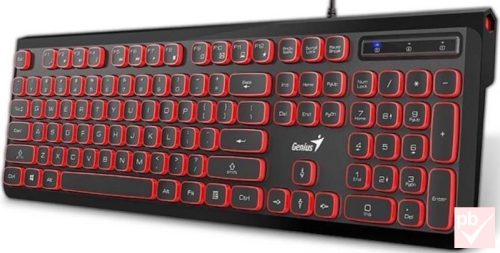Genius Slimstar 260 USB billentyűzet (fekete-piros, HUN)