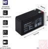 Qoltec gondozásmentes ólom-savas akkumulátor AGM (12V 7Ah) 6.3mm