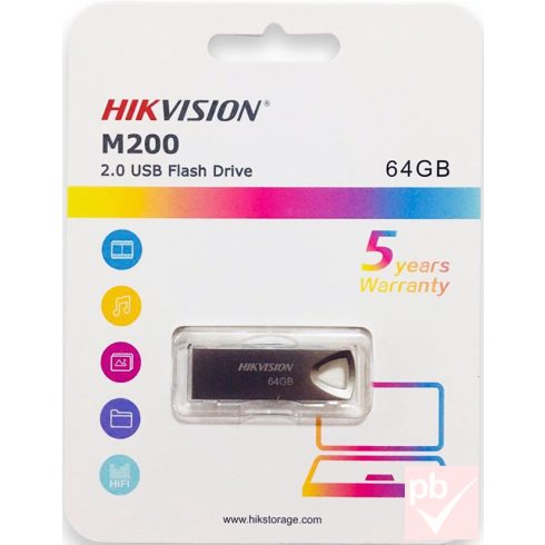 Hikvision M200 64GB fém pendrive (Type-A, USB 2.0)