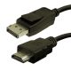 Displayport - HDMI összekötő kábel 1.8m