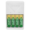 Varta Plug Charger hálózati akkutöltő 4db AA 2100mAh Ni-MH akkuval