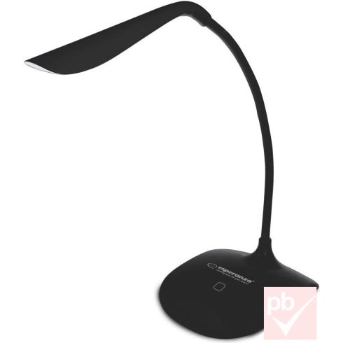 Esperanza Acrux asztali LED lámpa (fekete, USB / 4x AAA elem)
