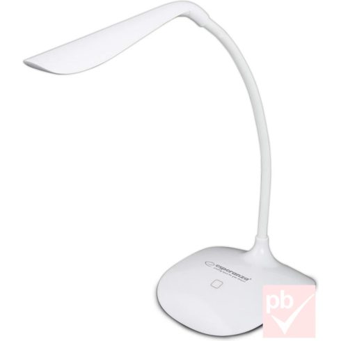 Esperanza Acrux asztali LED lámpa (fehér, USB / 4x AAA elem)