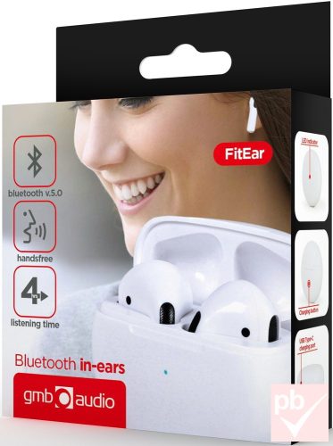 GMB Audio FitEar X200W TWS Bluetooth headset (fehér)