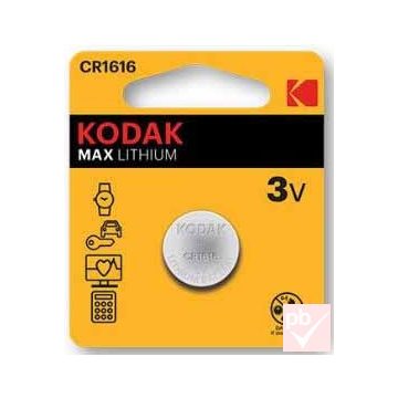   Kodak CR1616 3V gombelem (átmérő: 16mm, vastagság: 1.6mm)