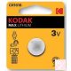 Kodak CR1616 3V gombelem (átmérő: 16mm, vastagság: 1.6mm)