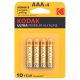 Kodak Ultra Premium Alkaline AAA elem (4db-os bliszter)