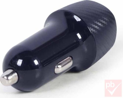 Gembird QC3.0 18W autós USB töltő 1db USB Type-C + 1db USB Type-A aljzattal (3A)
