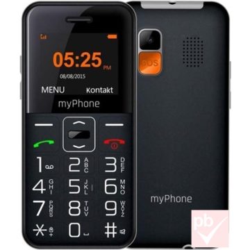 MyPhone Halo Easy fekete senior mobiltelefon