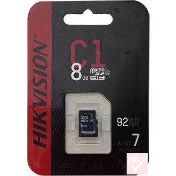 Hikvision 8GB Class10 micro SD memóriakártya