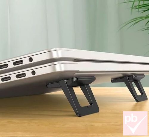 Usams mini laptop / tablet tartó lábak (fekete, 2db)