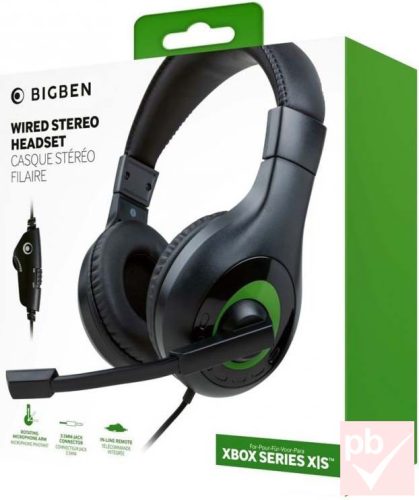 Bigben XBOX X/S gaming headset (fekete)