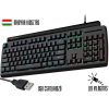 Meetion Olly Go Blue Switch RGB LED mechanikus gamer billentyűzet (fekete, HUN)