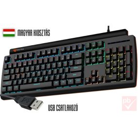   Meetion Olly Go Blue Switch RGB LED mechanikus gamer billentyűzet (fekete, HUN)