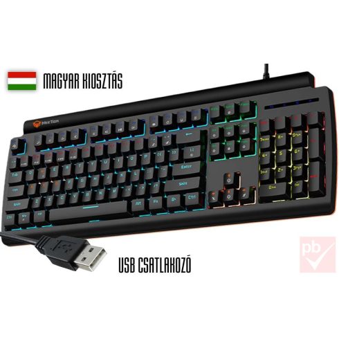 Meetion MT-MK600 MX Blue Switch RGB LED mechanikus gamer billentyűzet