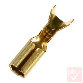 Kábelsaru, 2.8mm anya, szigetelés nélkül, aranyozott