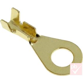   Kábelsaru, 5.3mm (M5) / 0.8-2.5mm2, gyűrűs (szemes), szigetelés nélkül, rezezett