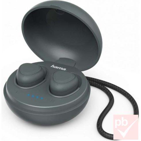 Hama LiberoBuds TWS Bluetooth fülhallgató (sötétszürke-zöld)