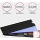 Axagon M.2 SSD alumínium hűtőborda (magasság: 3mm)