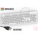 Hama KC-200 USB billentyűzet (fehér, HUN)