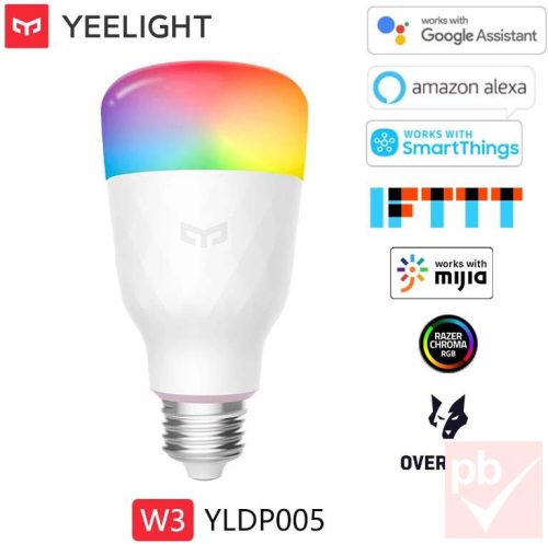 Yeelight Smart LED Bulb W3 okos LED izzó, multicolor, WiFi