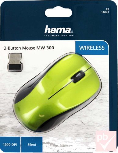 Hama MW300 lime vezeték nélküli egér