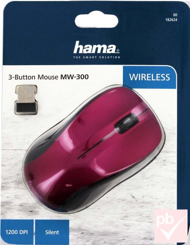 Hama MW300 bíbor vezeték nélküli egér