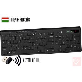   Genius SlimStar 7230 vezeték nélküli billentyűzet (fekete, HUN)