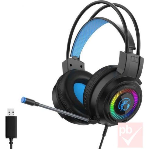 Apedra HD-480 RGB LED 7.1 gamer fejhallgató (USB)