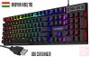 Forev FV-Q1S RGB LED USB gamer billentyűzet (fekete, HUN)