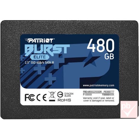 Patriot Burst Elite 480GB SATA SSD meghajtó