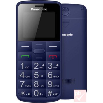   Panasonic kártyafüggetlen mobiltelefon idősek számára, kék (bemutató darab)