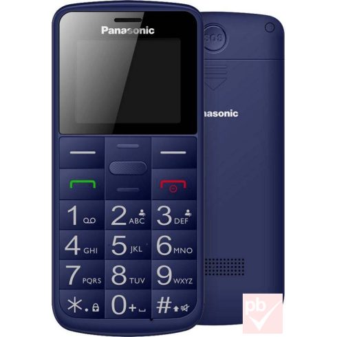 Panasonic kártyafüggetlen mobiltelefon idősek számára, kék (bemutató darab)