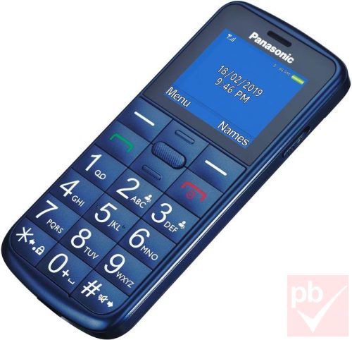 Panasonic kártyafüggetlen mobiltelefon idősek számára, kék (bemutató darab)