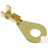   Kábelsaru, 4.3mm (M4) / 1.0-2.5mm2, gyűrűs (szemes), szigetelés nélkül, rezezett