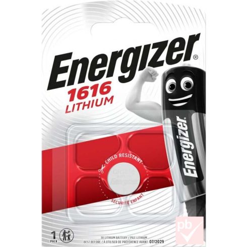 Energizer CR1616 gombelem 3V (átmérő: 16mm, vastagság: 1.6mm) bliszteres