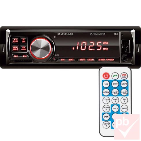 SAL VBT 1100/RD autós fejegység (Bluetooth, FM rádió, USB, SD, AUX)