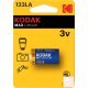 Kodak Max Lithium 123LA fotó elem (CR123, CR123A)