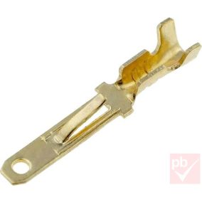   Kábelsaru, 2.8mm apa, hosszú, reteszelhető, szigetelés nélkül, aranyozott